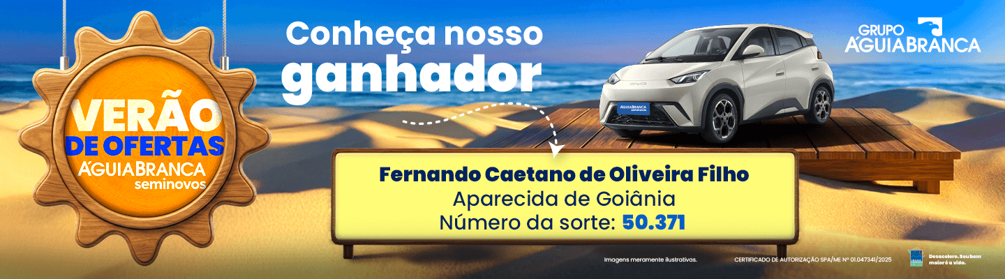 Banner Promocional de Carros Seminovos Águia Branca